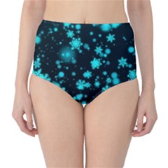 Background Black Blur Colorful Classic High-waist Bikini Bottoms by Pakrebo