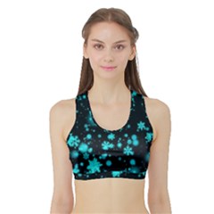 Background Black Blur Colorful Sports Bra With Border by Pakrebo