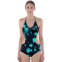 Background Black Blur Colorful Cut-Out One Piece Swimsuit View1