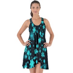 Background Black Blur Colorful Show Some Back Chiffon Dress by Pakrebo