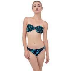 Background Black Blur Colorful Classic Bandeau Bikini Set