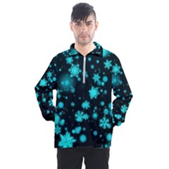 Background Black Blur Colorful Men s Half Zip Pullover