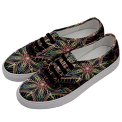 Star Mandala Pattern Design Doodle Men s Classic Low Top Sneakers by Pakrebo