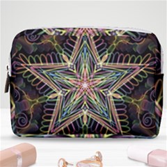 Star Mandala Pattern Design Doodle Make Up Pouch (medium)