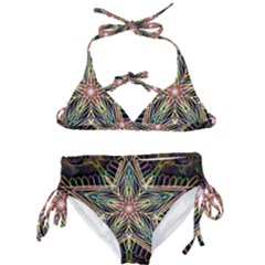 Star Mandala Pattern Design Doodle Kids  Classic Bikini Set