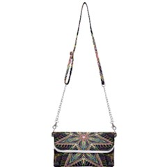 Star Mandala Pattern Design Doodle Mini Crossbody Handbag