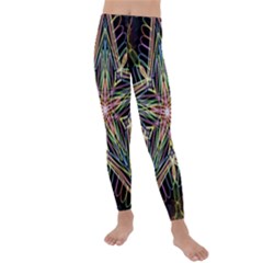 Star Mandala Pattern Design Doodle Kids  Lightweight Velour Leggings