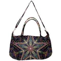 Star Mandala Pattern Design Doodle Removal Strap Handbag