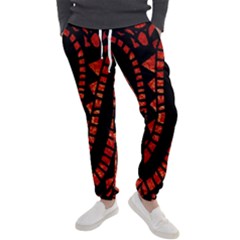 Background Abstract Red Black Men s Jogger Sweatpants