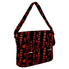 Background Abstract Red Black Buckle Messenger Bag