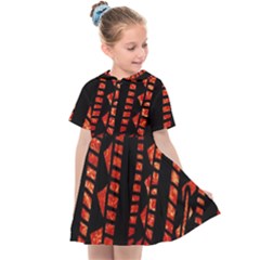 Background Abstract Red Black Kids  Sailor Dress by Pakrebo