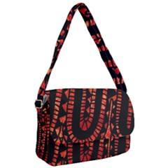 Background Abstract Red Black Courier Bag