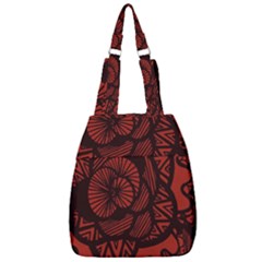 Background Abstract Red Black Center Zip Backpack