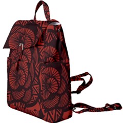 Background Abstract Red Black Buckle Everyday Backpack