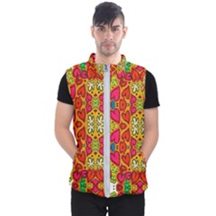 Abstract Background Pattern Doodle Men s Puffer Vest by Pakrebo