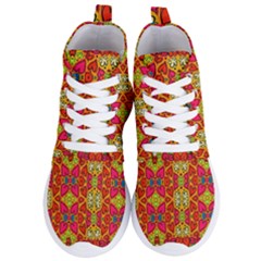 Abstract Background Pattern Doodle Women s Lightweight High Top Sneakers