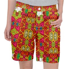 Abstract Background Pattern Doodle Pocket Shorts