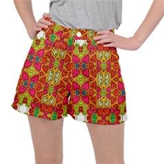 Abstract Background Pattern Doodle Ripstop Shorts by Pakrebo