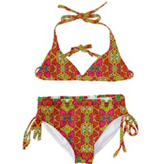 Abstract Background Pattern Doodle Kids  Classic Bikini Set