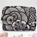 Background Abstract Beige Black Make Up Pouch (Medium) View1