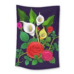 Flowers Charter Flowery Bouquet Small Tapestry by Pakrebo