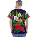 Flowers Charter Flowery Bouquet Men s V-Neck Scrub Top View2