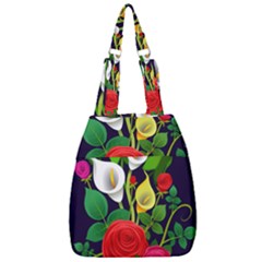 Flowers Charter Flowery Bouquet Center Zip Backpack