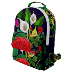 Flowers Charter Flowery Bouquet Flap Pocket Backpack (small)