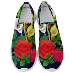 Flowers Charter Flowery Bouquet Men s Slip On Sneakers by Pakrebo