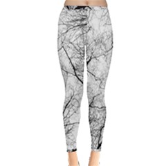 Forest Trees Silhouette Tree Inside Out Leggings by Pakrebo