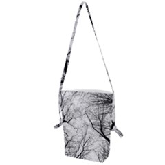 Forest Trees Silhouette Tree Folding Shoulder Bag by Pakrebo