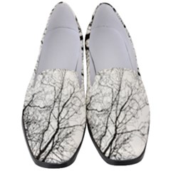 Forest Trees Silhouette Tree Women s Classic Loafer Heels by Pakrebo