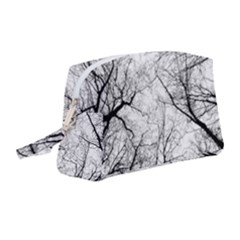 Forest Trees Silhouette Tree Wristlet Pouch Bag (medium)