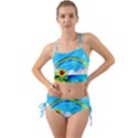 Sunflower And Rainbow Ocean Bokeh Mini Tank Bikini Set View1