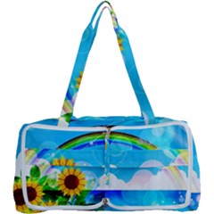 Sunflower And Rainbow Ocean Bokeh Multi Function Bag by Pakrebo