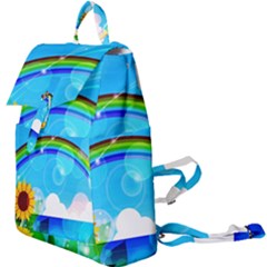 Sunflower And Rainbow Ocean Bokeh Buckle Everyday Backpack