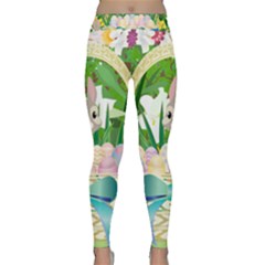 Graphic Easter Easter Basket Spring Classic Yoga Leggings by Pakrebo