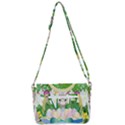 Graphic Easter Easter Basket Spring Shoulder Bag with Back Zipper View3