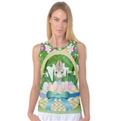 Graphic Easter Easter Basket Spring Women s Basketball Tank Top by Pakrebo