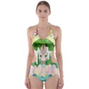 Graphic Easter Easter Basket Spring Cut-Out One Piece Swimsuit View1