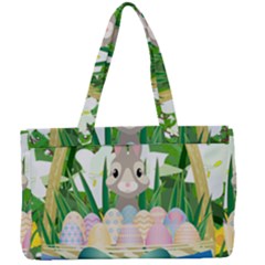 Graphic Easter Easter Basket Spring Canvas Work Bag