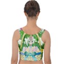 Graphic Easter Easter Basket Spring Velvet Crop Top View2