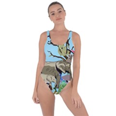 Zoo Animals Peacock Lion Hippo Bring Sexy Back Swimsuit by Pakrebo