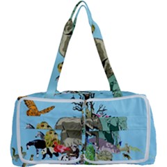 Zoo Animals Peacock Lion Hippo Multi Function Bag