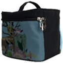 Zoo Animals Peacock Lion Hippo Make Up Travel Bag (Big) View2