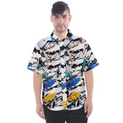 Art Fish Salmon Sydney Metal Men s Short Sleeve Shirt