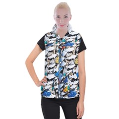 Art Fish Salmon Sydney Metal Women s Button Up Vest by Pakrebo