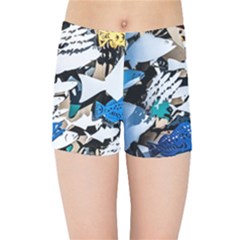 Art Fish Salmon Sydney Metal Kids  Sports Shorts by Pakrebo