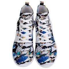 Art Fish Salmon Sydney Metal Men s Lightweight High Top Sneakers