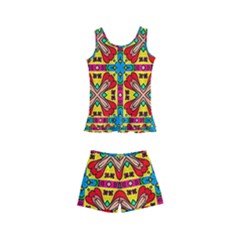 Seamless Pattern Tile Tileable Kids  Boyleg Swimsuit